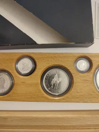 Monete d'Argento 1 ECU + V Centenario 2 Once