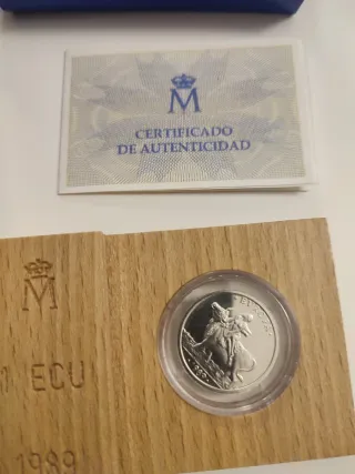 Monete d'Argento 1 ECU + V Centenario 2 Once