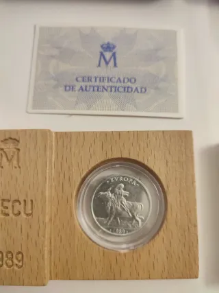 Monete d'Argento 1 ECU + V Centenario 2 Once