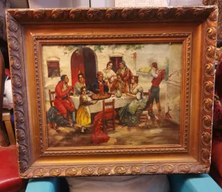 Cuadro de pintura antigua