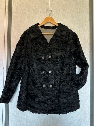 Chaquetón Piel Echt Pelz Talla L Negro