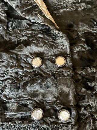 Chaquetón Piel Echt Pelz Talla L Negro