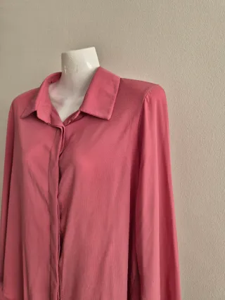 Camisa Rosa Manga Comprida