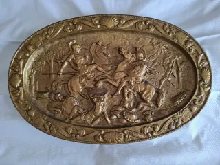 ANTIGUA BANDEJA DE BRONCE