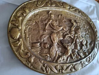 ANTIGUA BANDEJA DE BRONCE