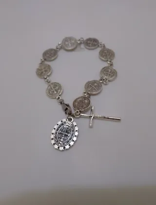 Pulsera San Benito Aleación Zinc 60cm