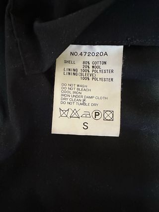 Abrigo Haversack Talla S