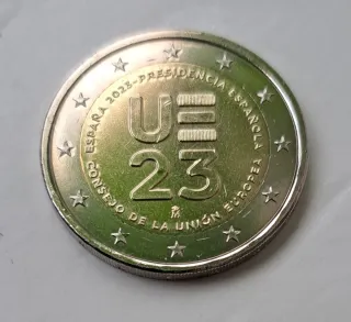 Moneda conmemorativa 2€ España 2023. UE.