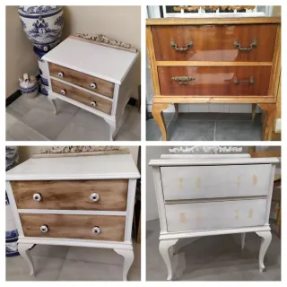 Mesita Noche Vintage Restaurada