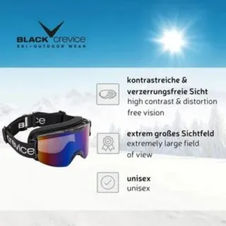 GAFAS SKI/SNOWBOARD BLANCAS BLACK CREVICE. NUEVAS.