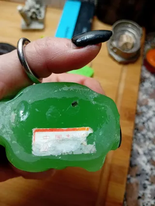 Buddha Ridente Verde Resina