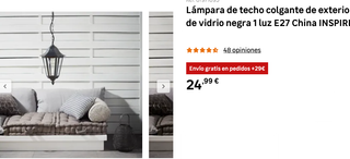 Pareja Faroles Exterior Colgantes