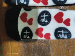 Calzini Alfa Romeo Cuori Rossi Bianchi