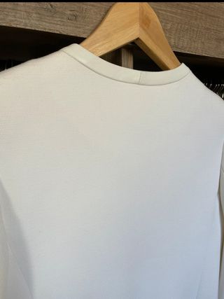 Chaqueta Blanca Cuero Cuello Claudie Pierlot  T.38