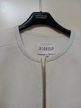 Chaqueta Corta Blanca Claudie Pierlot. T.40