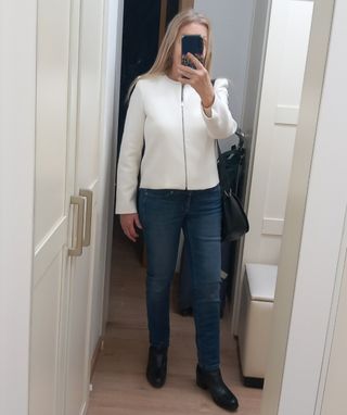 Chaqueta Corta Blanca Claudie Pierlot. T.40