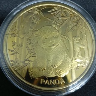 5 MONEDAS CONMEMORATIVAS + ESTUCHE PANDAS