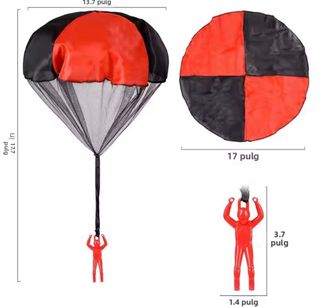Paracaidista de juguete para niños