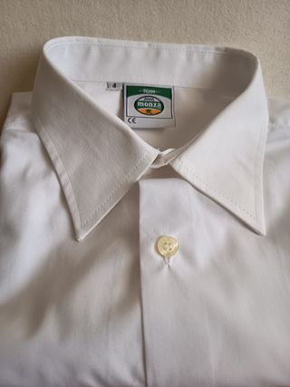 Camisa clásica blanca m/larga T-4. MONZA uniforme