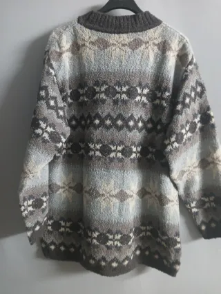 Maglione donna lana fantasia taglia unica