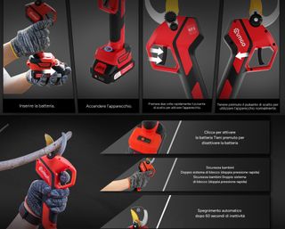 Forbici Potatura Elettriche con 2 Batterie