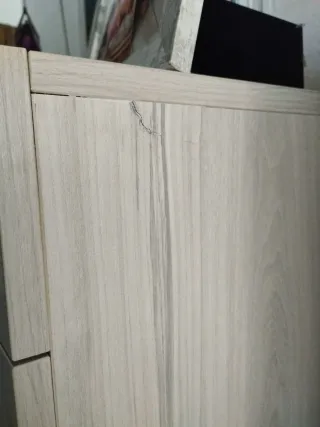 Mueble TV modular madera y cristal