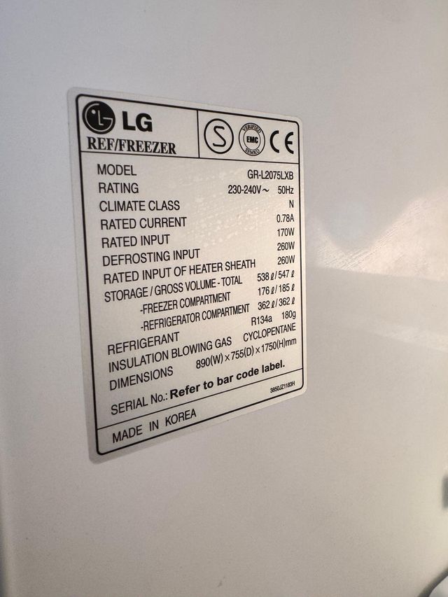 FRIGORÍFICO AMERICANO MARCA LG EN INOX