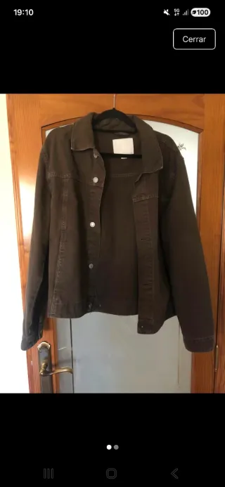 Chaqueta Zara Hombre Talla XL Marrón oscuro
