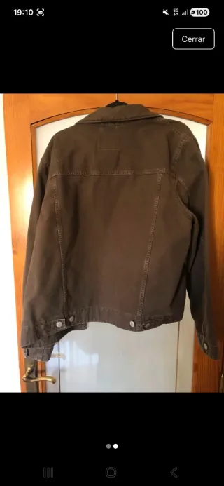 Chaqueta Zara Hombre Talla XL Marrón oscuro