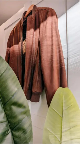 Chaqueta de piel Lotusse 1877 marrón