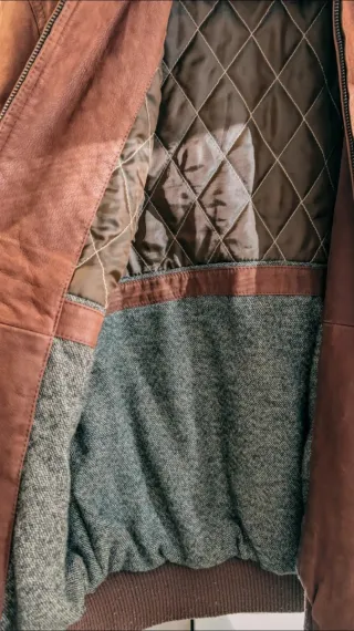 Chaqueta de piel Lotusse 1877 marrón