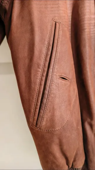 Chaqueta de piel Lotusse 1877 marrón