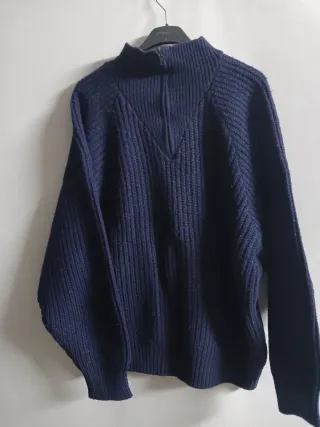 Maglione Uomo Vintage Lana Spessa Tg Unica