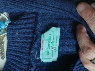 Maglione Uomo Vintage Lana Spessa Tg Unica