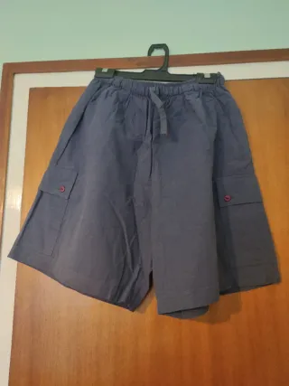 Pantalones cortos cargo azules