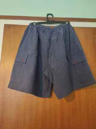 Pantalones cortos cargo azules