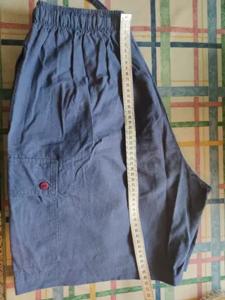 Pantalones cortos cargo azules