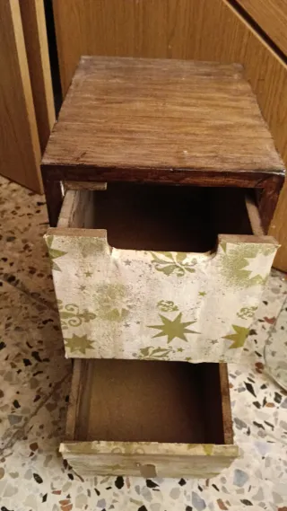 Joyero madera 2 cajones