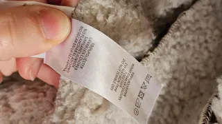 Abrigo borrego y antelina marrón