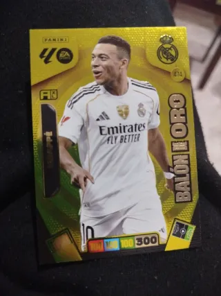 Cromo Mbappé Balón de Oro 474 Panini