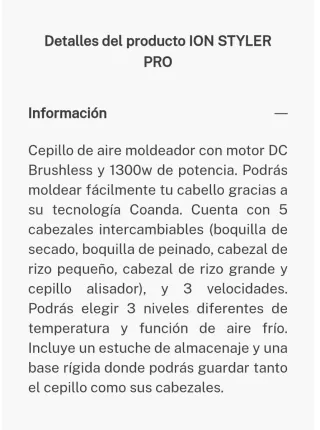 Cepillo Moldeador ION STYLER PRO