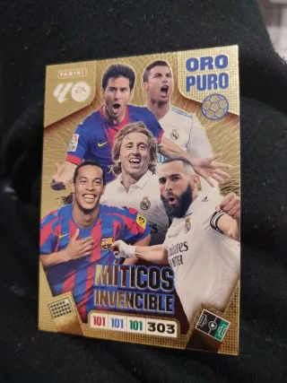 Cromo Panini ORO PURO Míticos Invencible