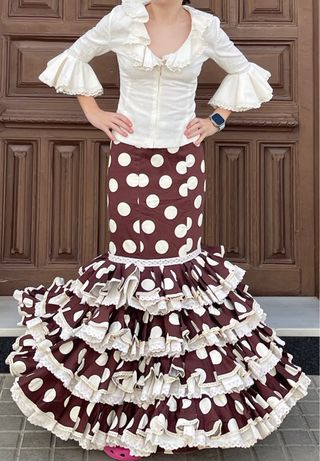 Traje de Flamenca Campero Talla 34 elastico