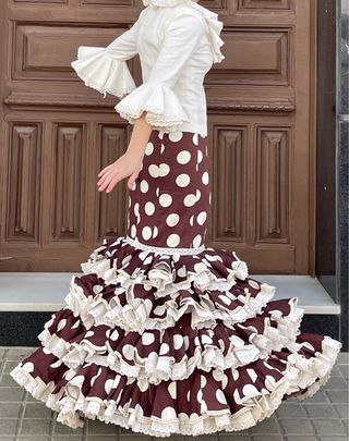 Traje de Flamenca Campero Talla 34 elastico