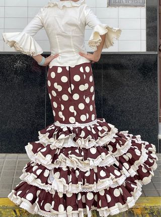 Traje de Flamenca Campero Talla 34 elastico