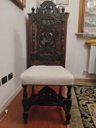 Sedia Italiana Neo-Rinascimentale Fine '800