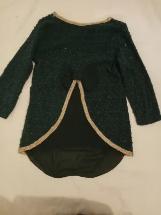 Blusa verde e dourada tamanho S. Sem marca