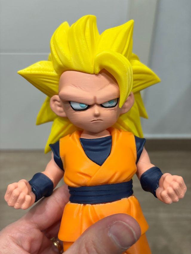 Figura inspirada Goku impresa 3d