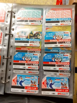 Schede telefoniche Kinder Pinguì