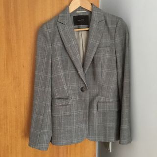 Casaco Massimo Dutti xadrez castanho